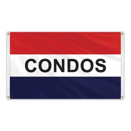 Global Flags Unlimited Condos Message Flag 3'x5' Banner Flag 205118